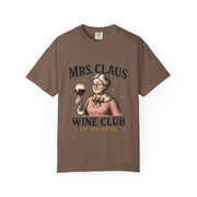 Mrs. Claus Wine Club T-Shirt, Fun Christmas Tee, Holiday Humor Shirt, Unique Gift for Wine Lovers, Mrs Claus Wine Lover Apparel