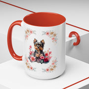 Geeky Goddess Yorkie Accent Coffee Mug
