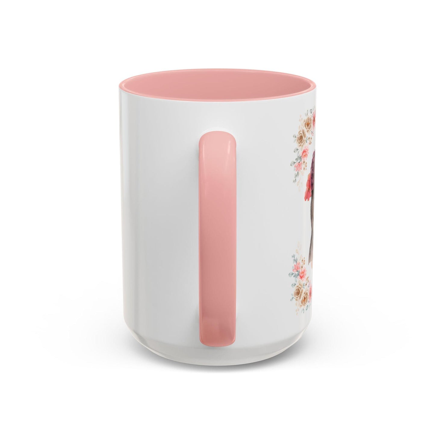 Geeky Goddess Dark Gray Cat Accent Coffee Mug
