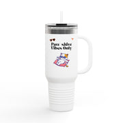 'Paw-sitive Vibes Only' Insulated Travel Mug, 40oz