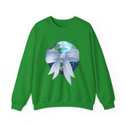 Earth Wrapped In A Bow Unisex Crewneck Sweatshirt