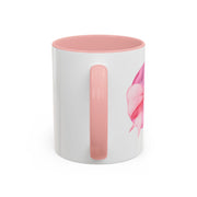 Pink Planet Wrapped In A Bow Accent Coffee Mug