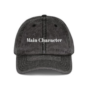 'Main Character' Vintage Embroidered Cap