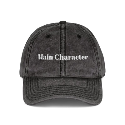 'Main Character' Vintage Embroidered Cap