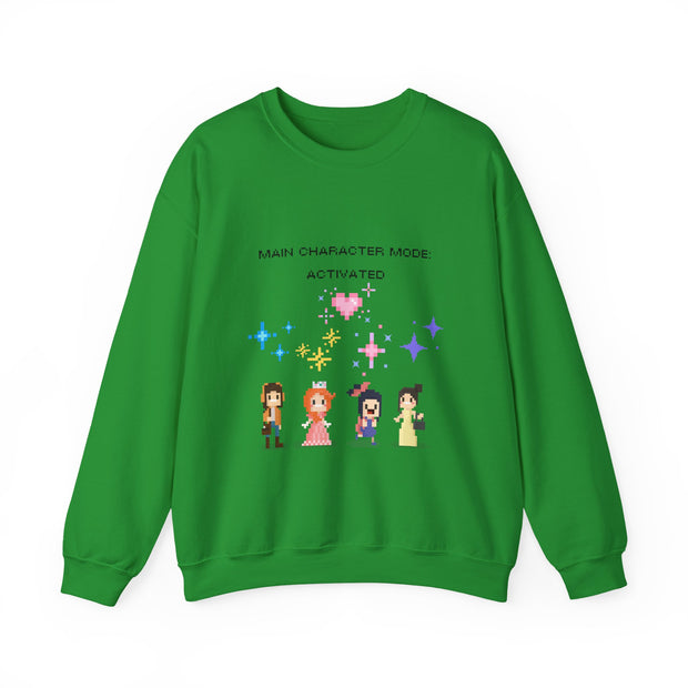 'Main Character Mode Activated' Unisex Crewneck Sweatshirt