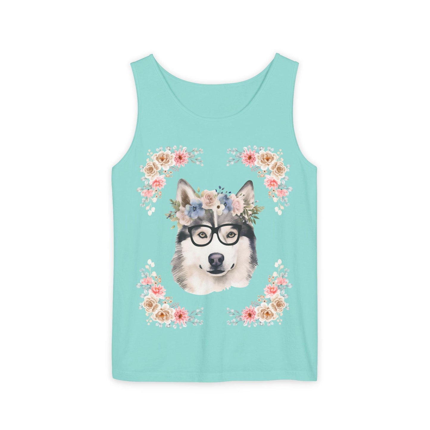 Geeky Goddess Siberian Husky Unisex Tank Top
