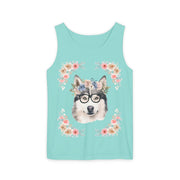 Geeky Goddess Siberian Husky Unisex Tank Top