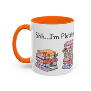 'Shhh...I'm Plotting' Accent Coffee Mug