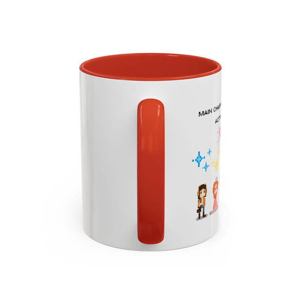 'Main Character Mode: Activated' Accent Coffee Mug