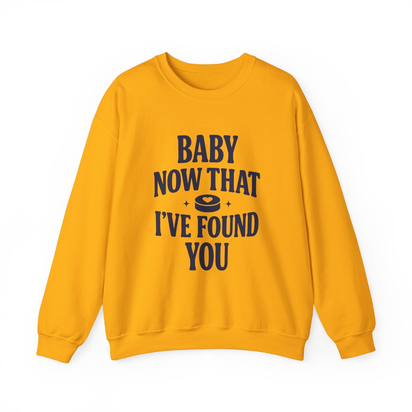 Baby Now That I've Found You Hockey Romance Sweatshirt, Hockey Romance Reader Crewneck, Booktok Sports Romance Gift