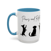 'Paws and Reflect' Dogs Accent Coffee Mug