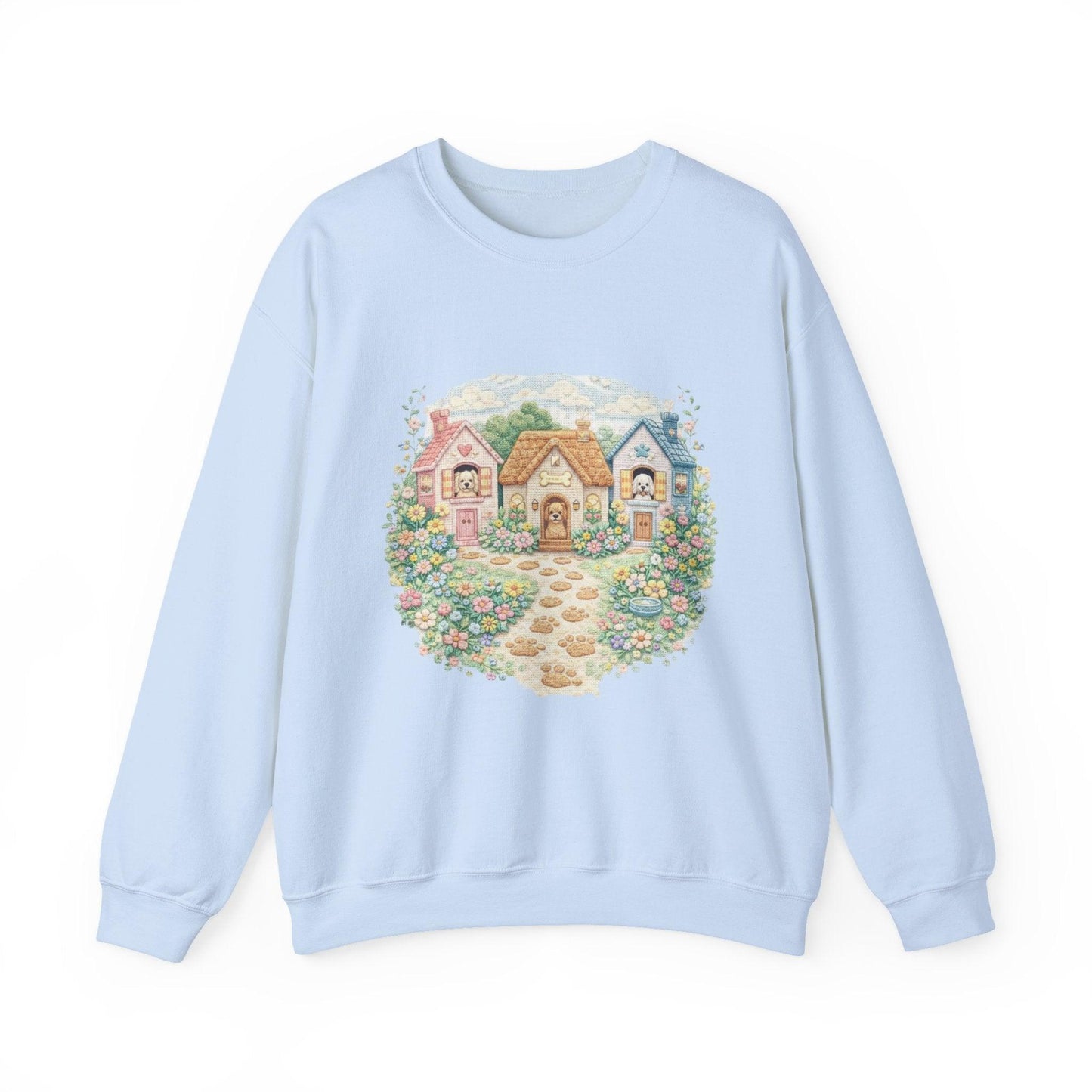 Cottagecore Sweatshirt, Floral Garden Cottage Crewneck, Cozy Vintage Pastel House Shirt