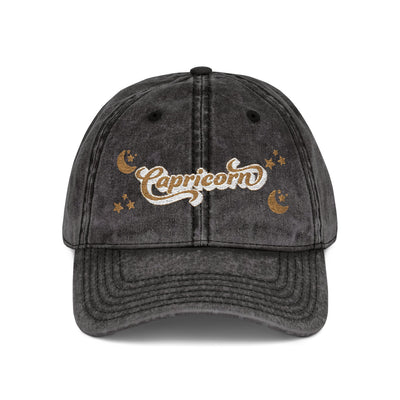 'Capricorn' Vintage Embroidered Cap