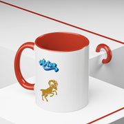 'Aries' Zodiac Accent Coffee Mug