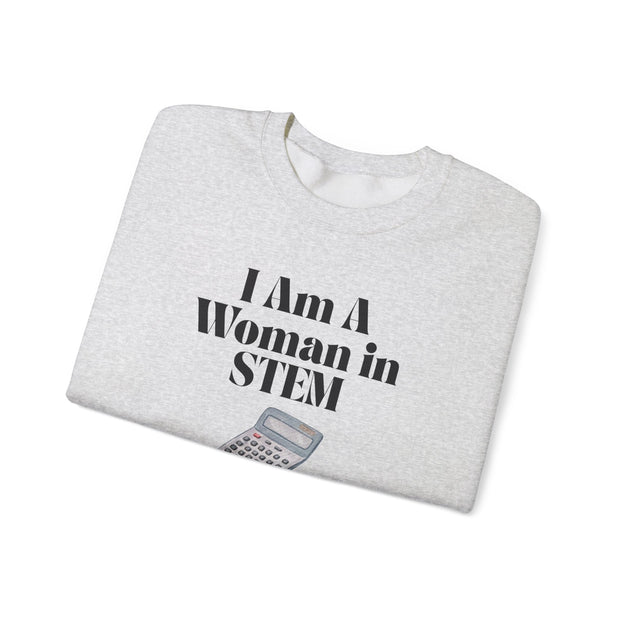 'I Am A Woman in STEM' Mathematics Unisex Crewneck Sweatshirt