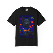 Game On Dark Gray Cat T-shirt