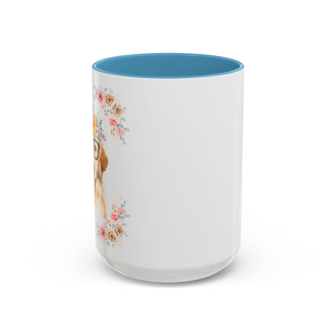 Geeky Goddess Golden Retriever Accent Coffee Mug