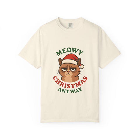 'Meowy Christmas Anyway' Unisex T-Shirt