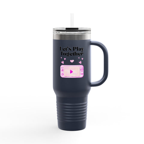 'Let's Play Together' Insulated Travel Mug, 40oz