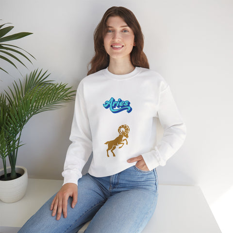 'Aries' Zodiac Unisex Crewneck Sweatshirt