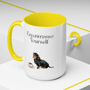 'Espawresso Yourself' Dachshund Accent Coffee Mug