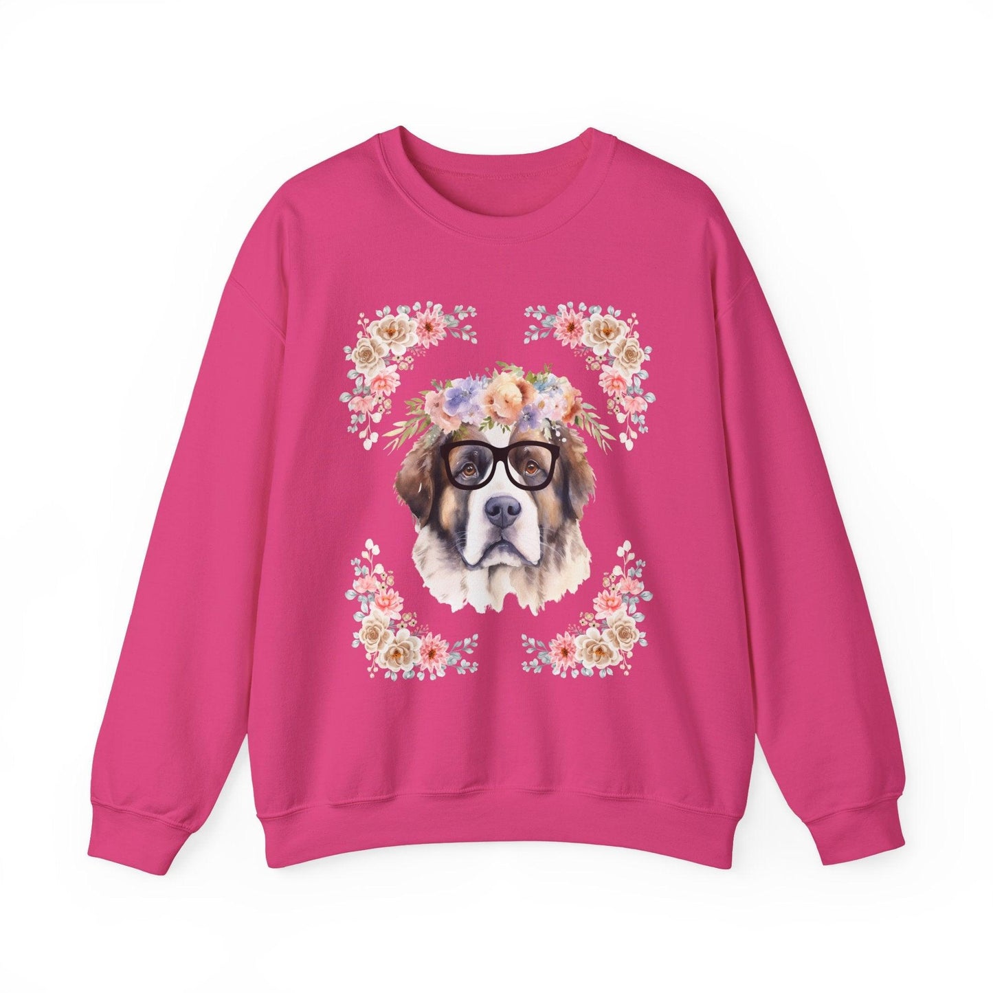 Geeky Goddess Saint Bernard Unisex Crewneck Sweatshirt
