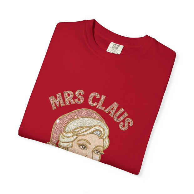 Mrs Claus Glam Squad T-Shirt | Retro Pinup Santa Lady Holiday Tee