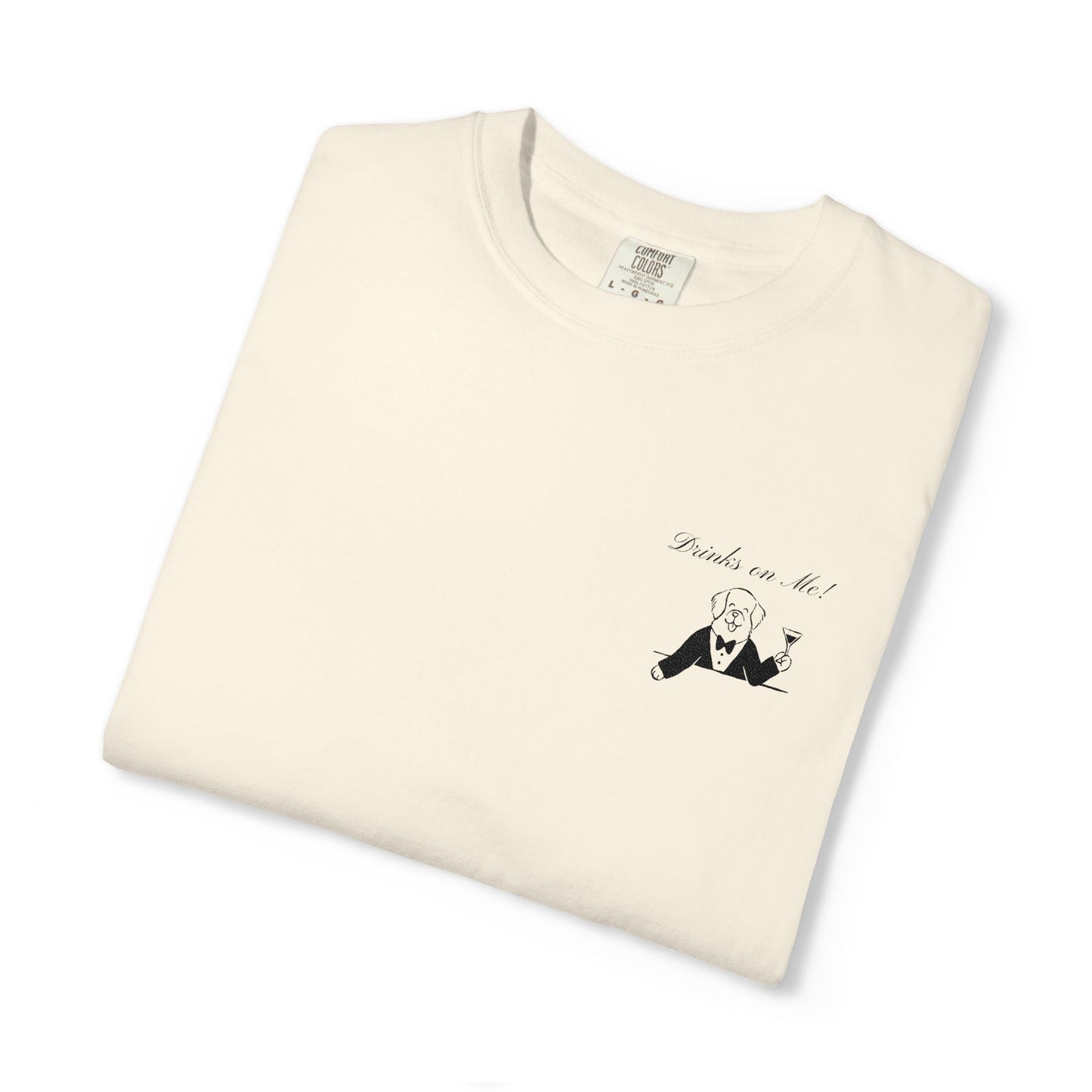 Drinks On Me Wedding Shirt, Funny Dog Bride Tee, Cocktail Hour Bridal Shirt, Cute Puppy Wedding Tee, Bachelorette Shirt