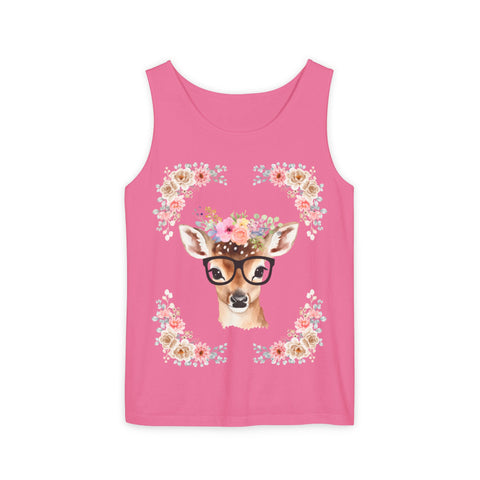 Geeky Goddess Deer Unisex Tank Top