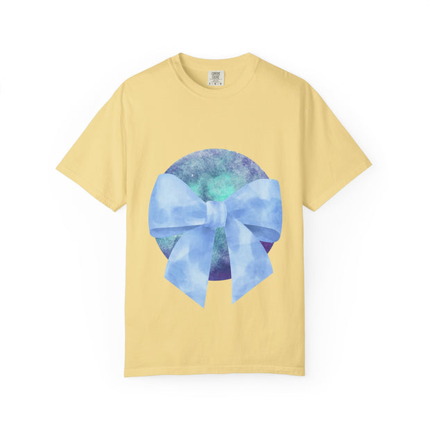 Blue/Green Planet Wrapped In A Bow Unisex T-Shirt