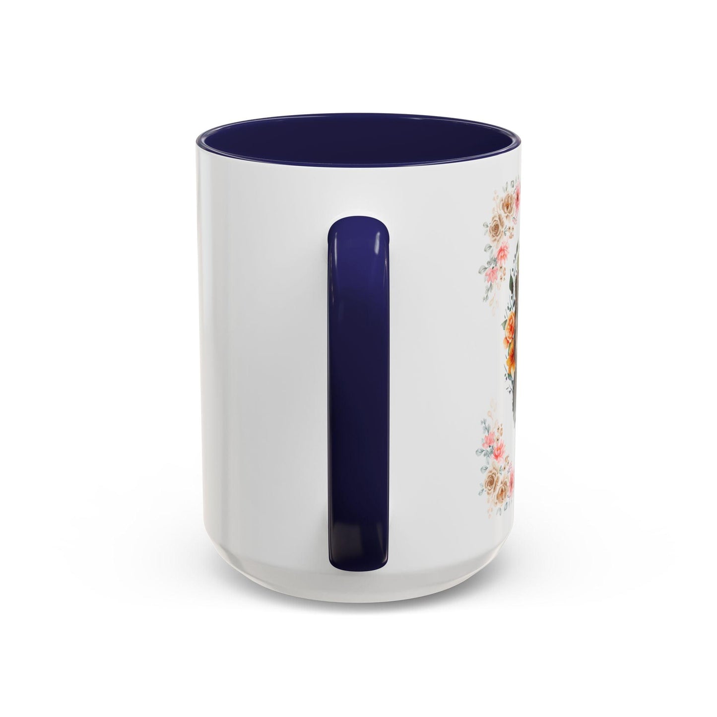 Geeky Goddess Gray Cat Accent Coffee Mug