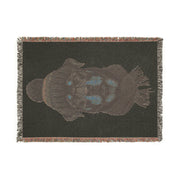 Rottweiler in Knit Hat Woven Blanket | Dog Portrait Throw, Pet Lover Decor