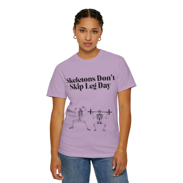 'Skeletons Don't Skip Leg Day' Unisex T-Shirt