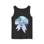Earth Wrapped In Bow Unisex Tank Top