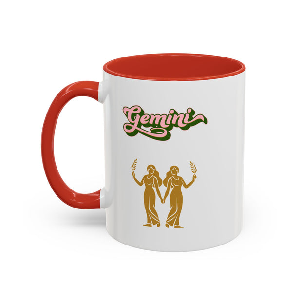 'Gemini' Zodiac Accent Coffee Mug