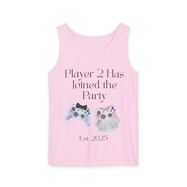 'Player 2 Has Joined the Party' 'Est. 2025' Unisex Tank Top