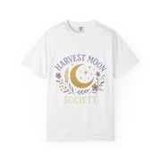 Harvest Moon Society Unisex T-Shirt, Cozy Graphic Tee, Astrology Apparel, Gift for Moon Lovers, Autumn Style, Casual Wear