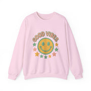 Good Vibes Crewneck Sweatshirt, Cozy Unisex Sweatshirt, Happy Apparel Gift, Positive Energy Fashion, Comfortable Casual Wear, Trendy [...]