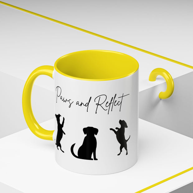 'Paws and Reflect' Dogs Accent Coffee Mug
