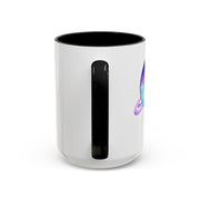 Purple Saturn Wrapped In A Bow Accent Coffee Mug
