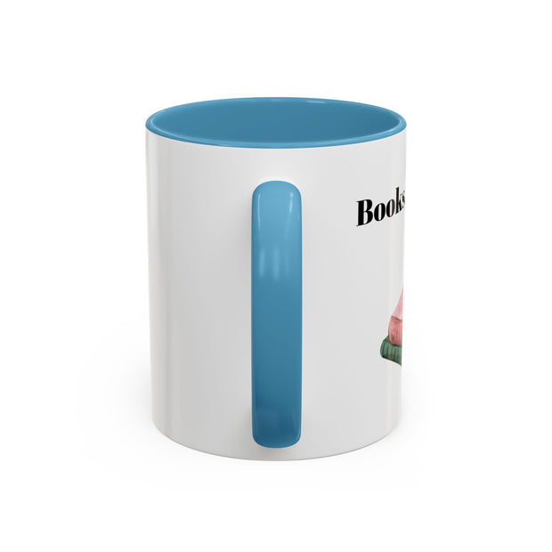 'Books, Coffee, Repeat' Accent Coffee Mug