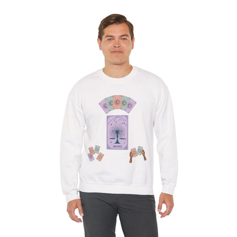 'Justice' Tarot Card Unisex Crewneck Sweatshirt