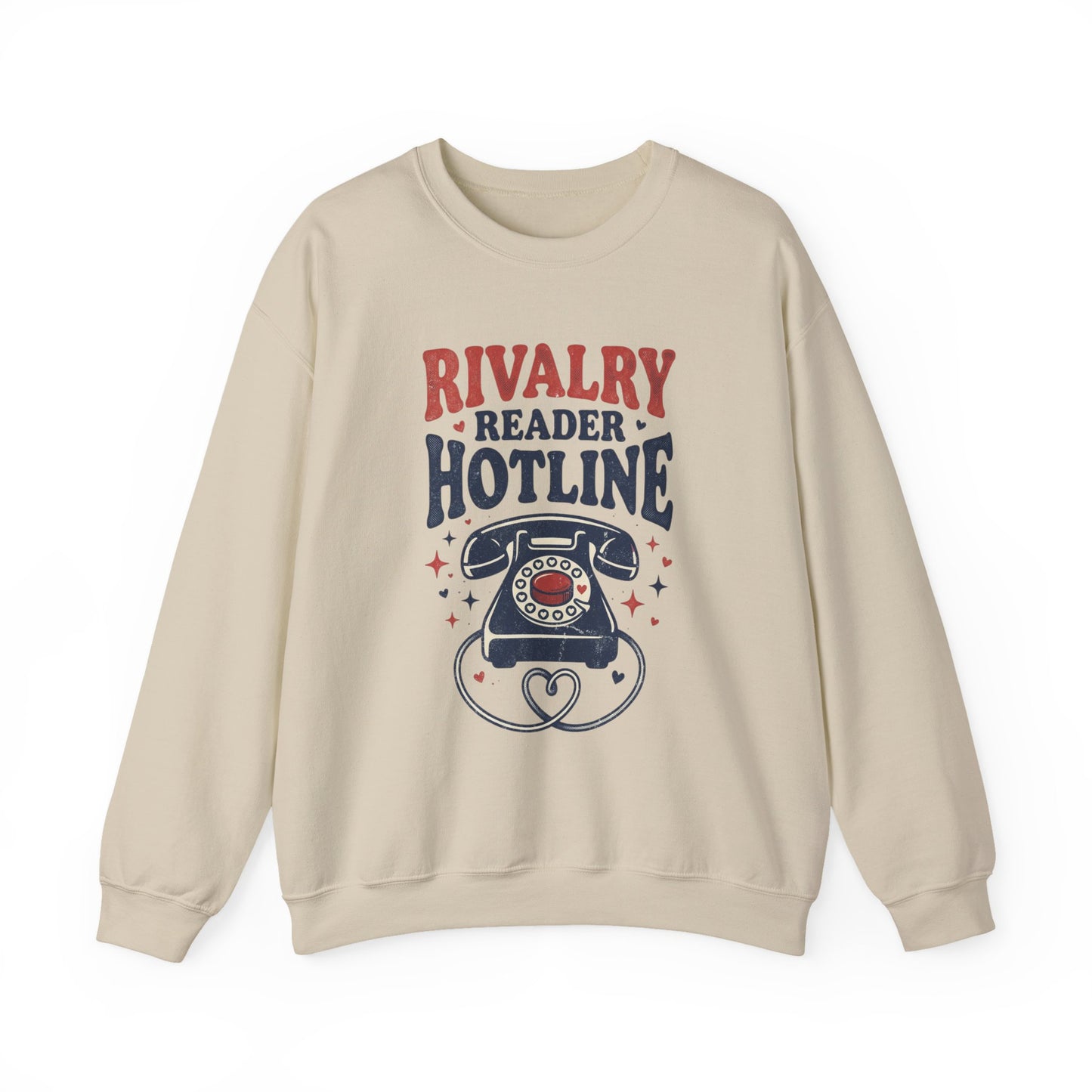 Rivalry Reader Hotline Sweatshirt, Hockey Romance Booktok Crewneck, Sports Romance Reader Pullover