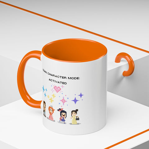 'Main Character Mode: Activated' Accent Coffee Mug