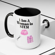 'I Am A Woman In STEM' Engineer Accent Coffee Mug