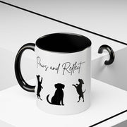 'Paws and Reflect' Dogs Accent Coffee Mug