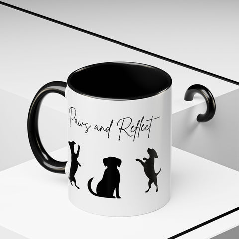 'Paws and Reflect' Dogs Accent Coffee Mug