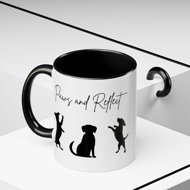'Paws and Reflect' Dogs Accent Coffee Mug