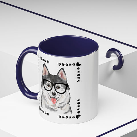 Geeky Good Siberian Husky Accent Coffee Mug