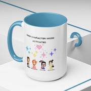 'Main Character Mode: Activated' Accent Coffee Mug